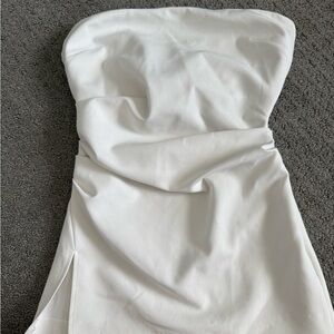 ZARA Elegant White Strapless top